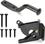 Self Locking Automatic Gravity Lever Fence Gate Latch, Steel, Black. Fixed Price $18.99.