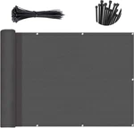 Sunny Guard 3'X10' Dark Grey Balcony Privacy Screen Fence, Apartments Railing. Fixed Price $29.07.