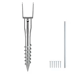 Vevor No Dig Ground Anchor 1 Pack 3.94 X 2.76 27.56 In Diy Screw Post Stake. Fixed Price $22.99.