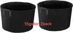 4 Pack 15 Gallon Bags Aeration Fabric Planter Root Growing Pots Container. Fixed Price $19.99.