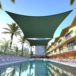 Colourtree Green Custom Size Rectangle Sun Shade Sail Canopy Fabric Cover Patio. Fixed Price $97.99.