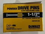 Dewalt DDF3001300 1-1/2" Powder Drive Pin, BOX-100 Nib!. Fixed Price $11.56.