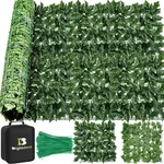 Artificial Ivy Privacy Fence Screen 40X120IN Hedges Wall Faux Uv-anti Pa. Fixed Price $53.98.