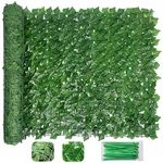 Bybeton Artificial Ivy Privacy Fence Screen - 40" X 120 In, Green. Fixed Price $51.46.