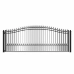 Aleko Prague Style Garden Yard Steel Single Swing 16 Ft Driveway Gate Black. Fixed Price $2799.00.