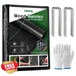 Vbwsl Heavy Duty Weed Fabric Barrier 3X100FT Garden Blocker Landscape Mat. Fixed Price $44.99.