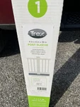 Trex Classic White Post Sleeve 4" 39". Fixed Price $48.95.