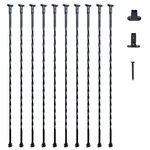 Staircase Metal Balusters, 44'' X 1/2" Galvanized Steel Decorative Banister Spin. Fixed Price $89.23.