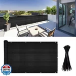 Junkogo 4X19FT Balcony Privacy Screen, Apartment Railing Cover For Sunshade W. Fixed Price $44.99.