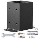 10 Pack 4X4 Post Base Brackets, Heavy Duty Wood Fence Anchor, Deck Support. Fixed Price $81.50.