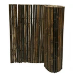 Backyard X-scapes Bamboo Fence Black Natural Rolled Screen Durable Garden 4X8FT. Fixed Price $223.18.