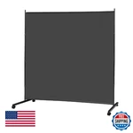Mayoliah Large Single Panel Room Divider On Wheels 71X75 Grey Portable Privacy. Fixed Price $75.84.