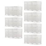 Suncast Outdoor Garden Yard 4 Panel Screen Enclosure Gated Fence, White (7 Pack). Fixed Price $727.99.