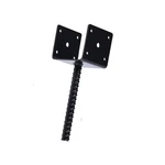 Mtb 4"X3.5" 1PC Shape Fence Post Holder Black Powder Coated,ground Spike Po.... Fixed Price $24.29.