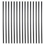 Myard Inches Classic Hollow Round Iron Deck Balusters 29", Black. Fixed Price $78.25.