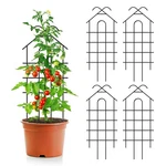 Arifaro 32" Metal Garden Trellis For Climbing Plants, 4 Pack Inch, Black. Fixed Price $50.05.