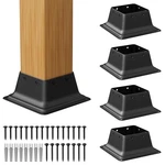 Spaceeup 4X4 Post Base 5 Pcs Heavy Duty Steel Brackets Internal 3.6". Fixed Price $61.18.