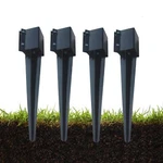 Mtb Fence Post Ground Spike, 24 X Black, Pack. Fixed Price $69.95.