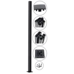 Veranda Euro Style Surface Mount Fence Post Kit 6 Ft. Aluminum/composite Black. Fixed Price $124.66.