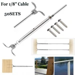 T316 Stainless Steel Hand Swage Tensioner With Screw For 1/8'' Cable Railing Us. Fixed Price $164.05.