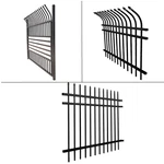 Aleko Garden Yard Commercial 8 Panels Steel Modern Style 64 Ft Fence Black. Fixed Price $2999.00.