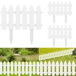 Elecland White Plastic Garden Fence With 22 Pieces, Picket Edgings For Law. Fixed Price $41.18.