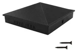 Nuvo Iron (nominal 6X6) Pyramid Aluminium Post Cap Black. Fixed Price $14.00.
