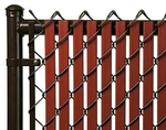 Chain Link Redwood Double Wall Tube Privacy Slat For 6' High Fence Bottom Lock. Fixed Price $85.00.