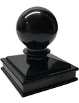3" Decorex Hardware Aluminium Ball Top Cap For Metal Posts - Black. Fixed Price $17.95.