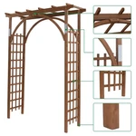8 Ft Wooden Garden Arbor Arches Wedding Party For Climbing Plant. Fixed Price $90.98.