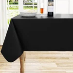 Homing Rectangle Vinyl Tablecloth, Waterproof 84" X 60" (rectangular), Black. Fixed Price $14.76.