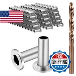 Blika 150 Pack Stainless Steel Protector Sleeves For 1/8" 5/32" 3/16" Deck Ca. Fixed Price $92.25.