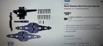 6X Sets/kit Everbilt Black Post Latch Gate Heavy Duty Inch Supports 80 Lbs. Fixed Price $120.00.