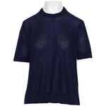 1970S Fine-gauge Knit Top, Stabilized Neckline, Sleeve Termination, Mesh-effect. Fixed Price $51.80.