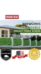 Doeworks Expandable Privacy Fence Screen For Balcony Patio Outdoor Faux Ivy Whte. Fixed Price $99.99.