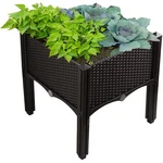 New! Set Of 4 Modern Home Raised Planter Kit-stackable Modular Flower/garden Bed. Fixed Price $119.95.