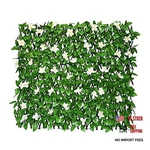 Glant Expandable Fence Privacy Screen For Balcony Patio 1 Green-flowers. Fixed Price $62.49.