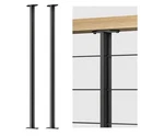36" Black Stainless Steel Cable Railing Intermediate Post For 1/8" 2 Pack!. Fixed Price $44.99.