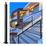 Vevor Cable Railing Post 42X2X2IN Steel Without Holes 1-PACK Black. Fixed Price $34.69.