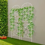 White Iron Garden Trellis Fence 2-PACK 51 210 Cm Decorative Plant Support. Fixed Price $81.97.