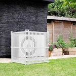Privacy Screen Panels Kit Air Conditioner Trash Can Enclosure Vinyl White Garden. Fixed Price $99.99.