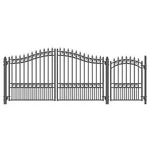 Aleko London Style Garden Steel Dual Driveway Gate 12 Ft With Pedestrian. Fixed Price $2899.00.