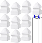 Lothee 10 Pcs Vinyl Post Gothic Caps Decking Pvc Fence Parts. Fixed Price $32.06.