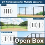 Gyykzz 4 Pack, 36" One-stop Cable Railing Post Kit, Black. Fixed Price $170.69.