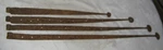 Primitive Antique Home Farm Barn Door Forged Iron Strap Hinges Cast Window. Fixed Price $236.00.