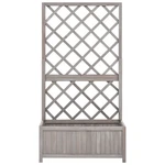 Wooden Planter With Trellis For Garden & Patio Vidaxl. Fixed Price $95.99.