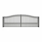Aleko Steel Garden Yard Dual Driveway Black Gate 16' London Style. Fixed Price $2799.00.