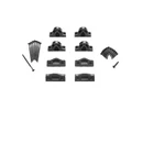 Trex Select Stair Railing Mounting Hardware Black Brackets Screws. Fixed Price $17.93.