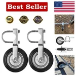 Galvanized Steel Gate Support Wheels - Prevent Dragging, 2 Pack Included. Fixed Price $58.89.