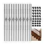 Iron For Staircase, 16 Pack Wrought Balusters, 1/2" Hollow Sta.... Fixed Price $104.77.